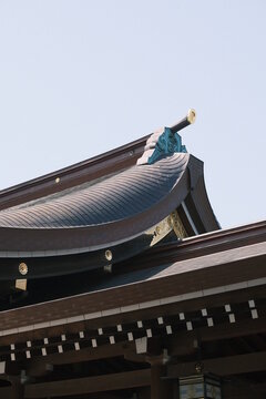 Japanese temple roof
