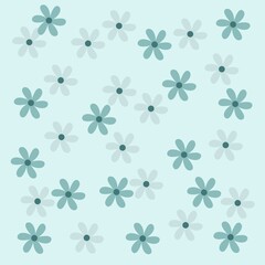 Seamless floral pattern background. Cute floral pattern on a white background