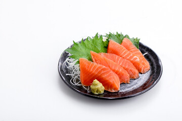 サーモンの刺身　sashimi	