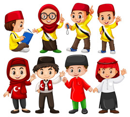 Children from different countries