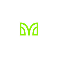 Vibrant Green MY Icon for Eco-Friendly and Modern Branding