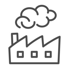 simple illustration of smoking from factory