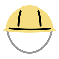 シンプルなヘルメット