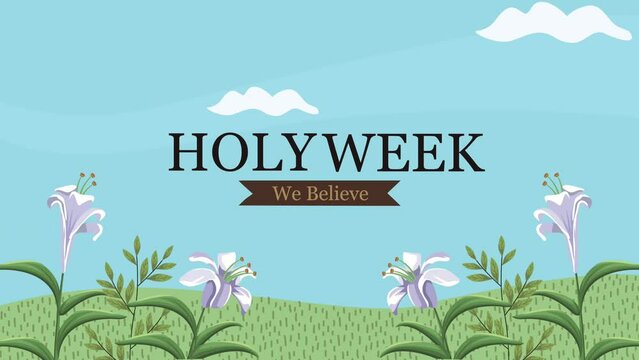 Holy Week Lettering Animation With Camp