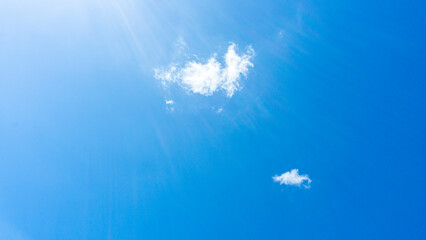 Fototapeta na wymiar Refreshing blue sky and cloud background material_new_12