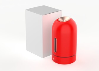 Auto 180 degree Rotating Mini humidifier usb humidifier car diffuser USB battery humidifier rechargeable. 3d illustration 