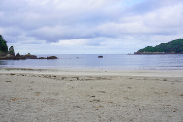 Yumigahama beach in Shimoda, Japan