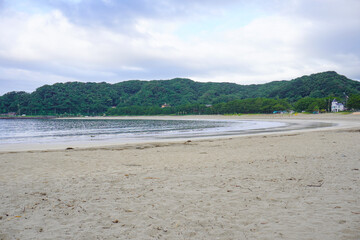 Yumigahama beach in Shimoda, Japan