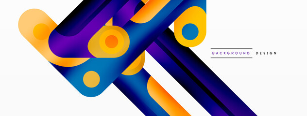 Lines geometric creative abstract background. Bright color line composition for wallpaper, banner, background or landing