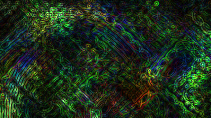 Obraz na płótnie Canvas Abstract textural multicolored luminous fractal background.