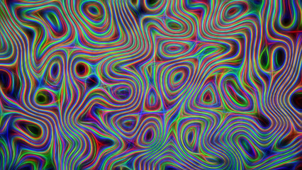 Abstract textural multicolored luminous fractal background.