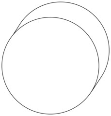 Cylinder shape black and white doodle character
