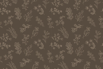 Seamless Floral Pattern in vector