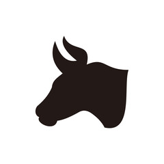 bull icon vector illustration sign	