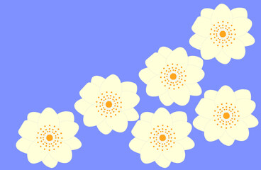 Background with flowers.