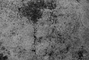 Old cement floor with crack in vintage style