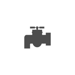 water faucet logo design vector illustration