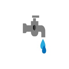 water faucet logo design vector illustration