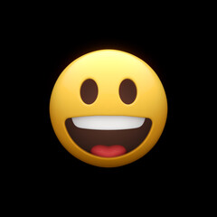 Fototapeta premium Grinning Smiley Face