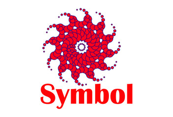 olorful symbol isolated on white background, Colorful logo , icon design