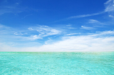 Fototapeta na wymiar Thailand sea and perfect sky