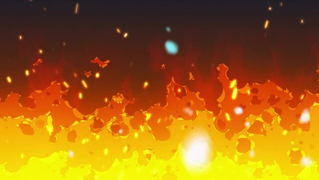 火炎　エフェクト　ループ　CG背景