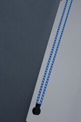 c stand with grey background on a photo studio