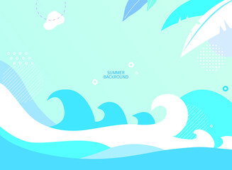 Hot Summer Geometry Background Collection
