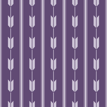 Japanese Arrowhead Stripe Vector Seamless Pattern