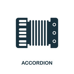 Accordion icon. Simple element from musical instruments collection. Creative Accordion icon for web design, templates, infographics and more