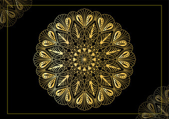 Islamic luxury Mandala Gradient color Pattern design Free Vector Eps
