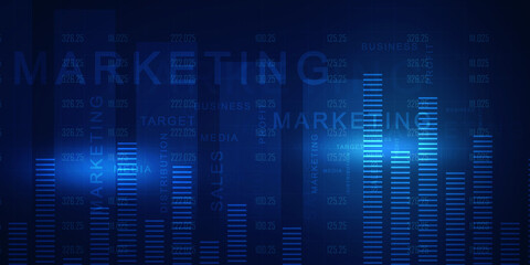 2D Digital Abstract Business Networking background