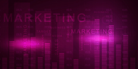 2D Digital Abstract Business Networking background