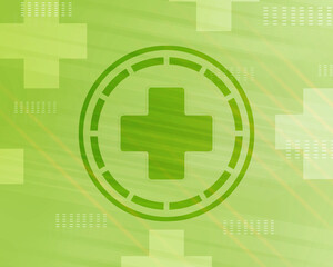 Obraz premium 2d rendering plus sign illustration