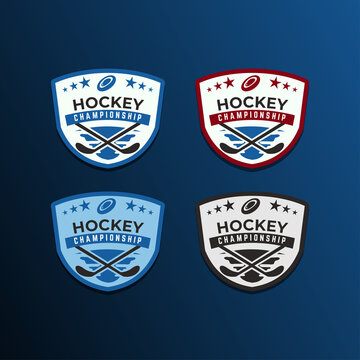 Hockey championship modern logo vector