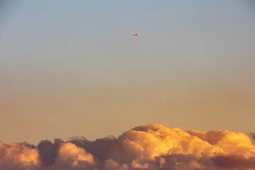 sunset in the mountains
