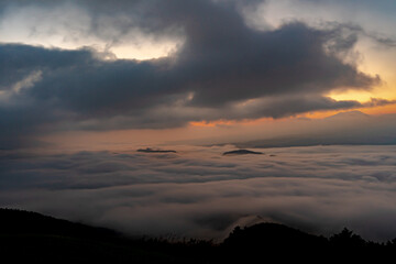 Obraz premium 魚野フライトエリアから見る雲海の風景