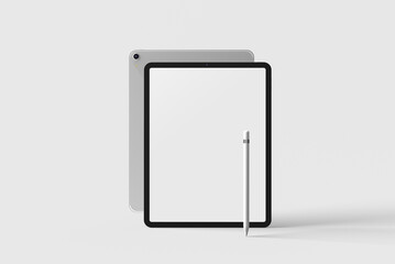 Blank tablet Mockup front View 