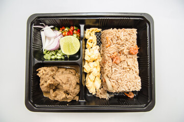 Thai food, fried rice with shrimp paste