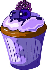 cupcake cartoon illustration