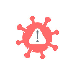 Virus pandemic Vector Flat Icon.