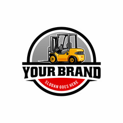 forklift vector isolated for illustration logo design © winana