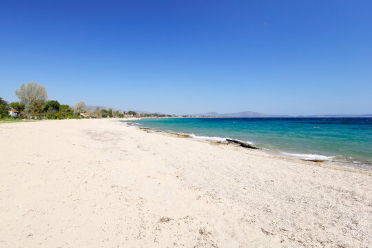 Nea Makri beach in Attica near Athens, Greece