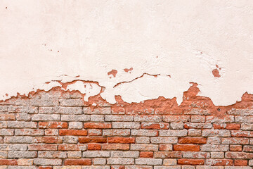 Red brick wall grunge texture background