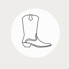 illustration of cowboy boots