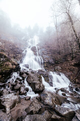 Todtnauer Wasserfälle im Nebel