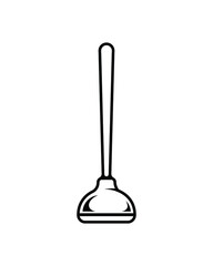 Rubber Plunger Vector  Clip art Design, Simple Creative Symbol And Icon Design, Free Vector File Download.