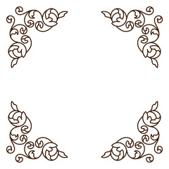 オーナメント 装飾 飾り シンプル ラインアート 背景なし