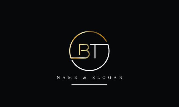 TB, BT, T, B abstract letters logo monogram