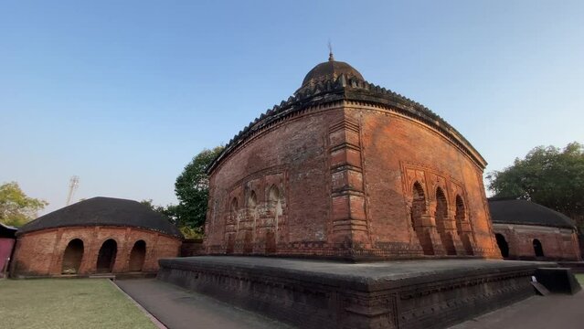 The famous Madan Mohan temple located in Bishnupur, West Bengal, India.